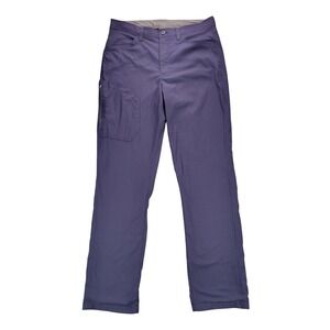 Eddie Bauer Fleece Lined Tech Pant Mens 34x34 Navy Blue Straight Leg Cargo